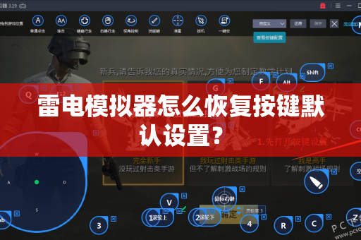雷电模拟器怎么恢复按键默认设置？